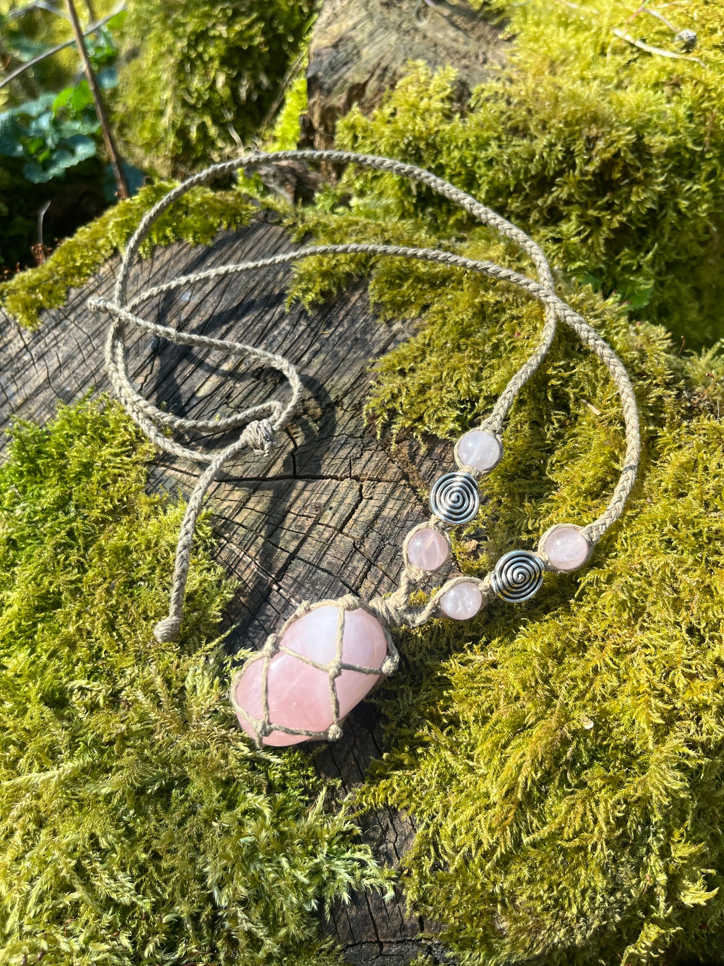 Self-love & Confidence - Rose Quartz Necklace 𖦹