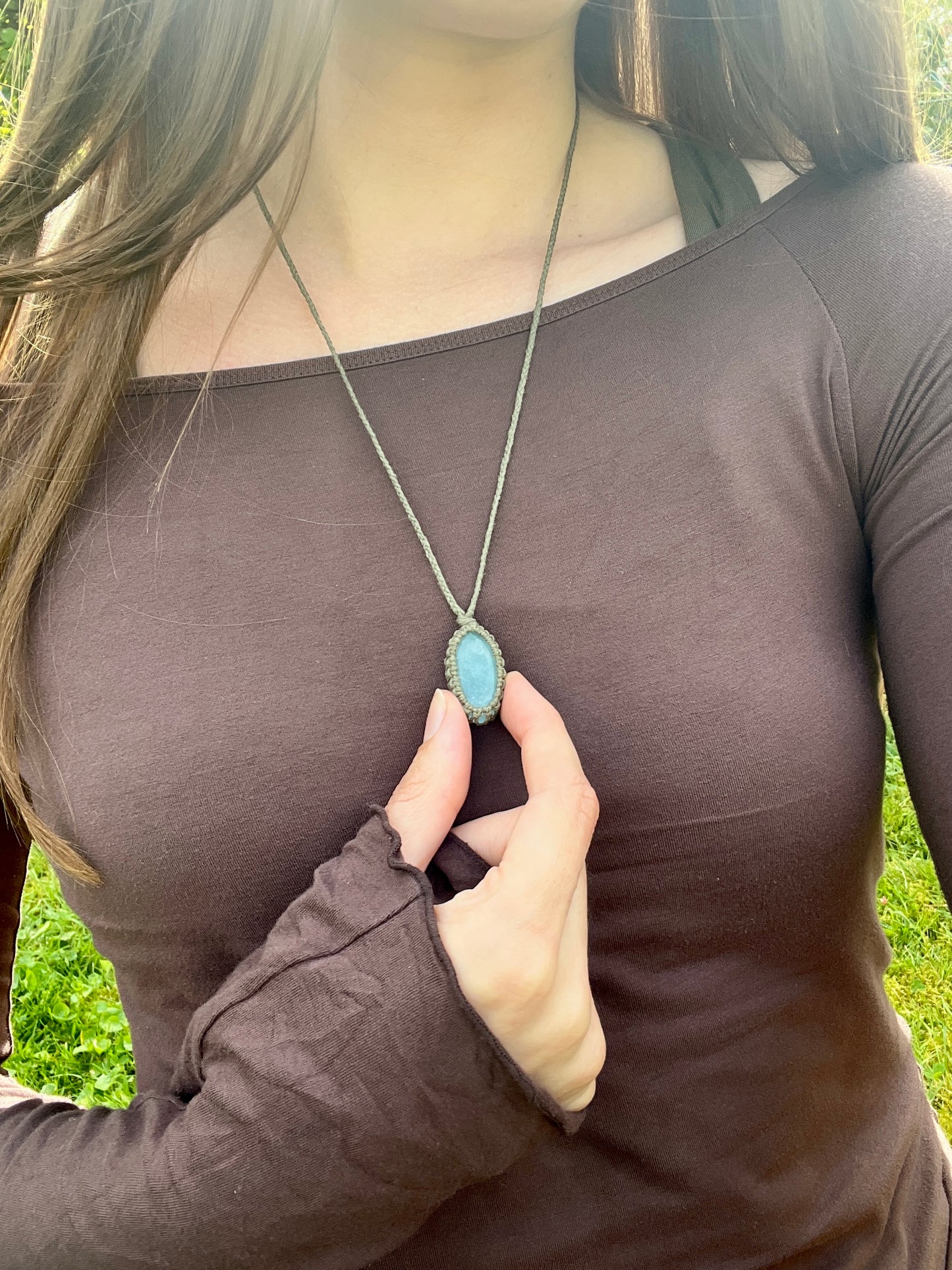 Peace & Courage Aquamarine Necklace ⋆.˚