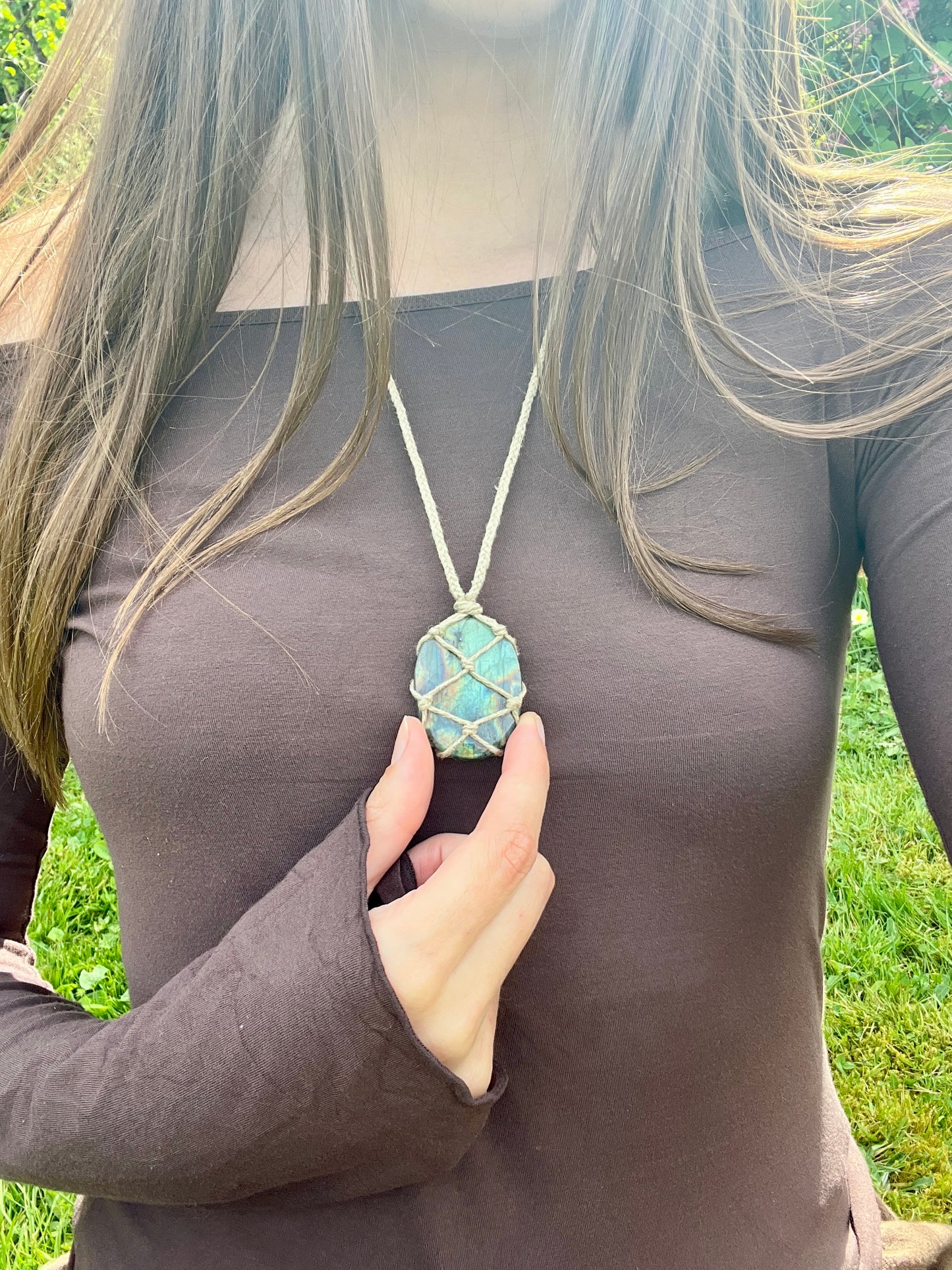 Perseverance & Courage Labradorite Necklace ⋆.˚