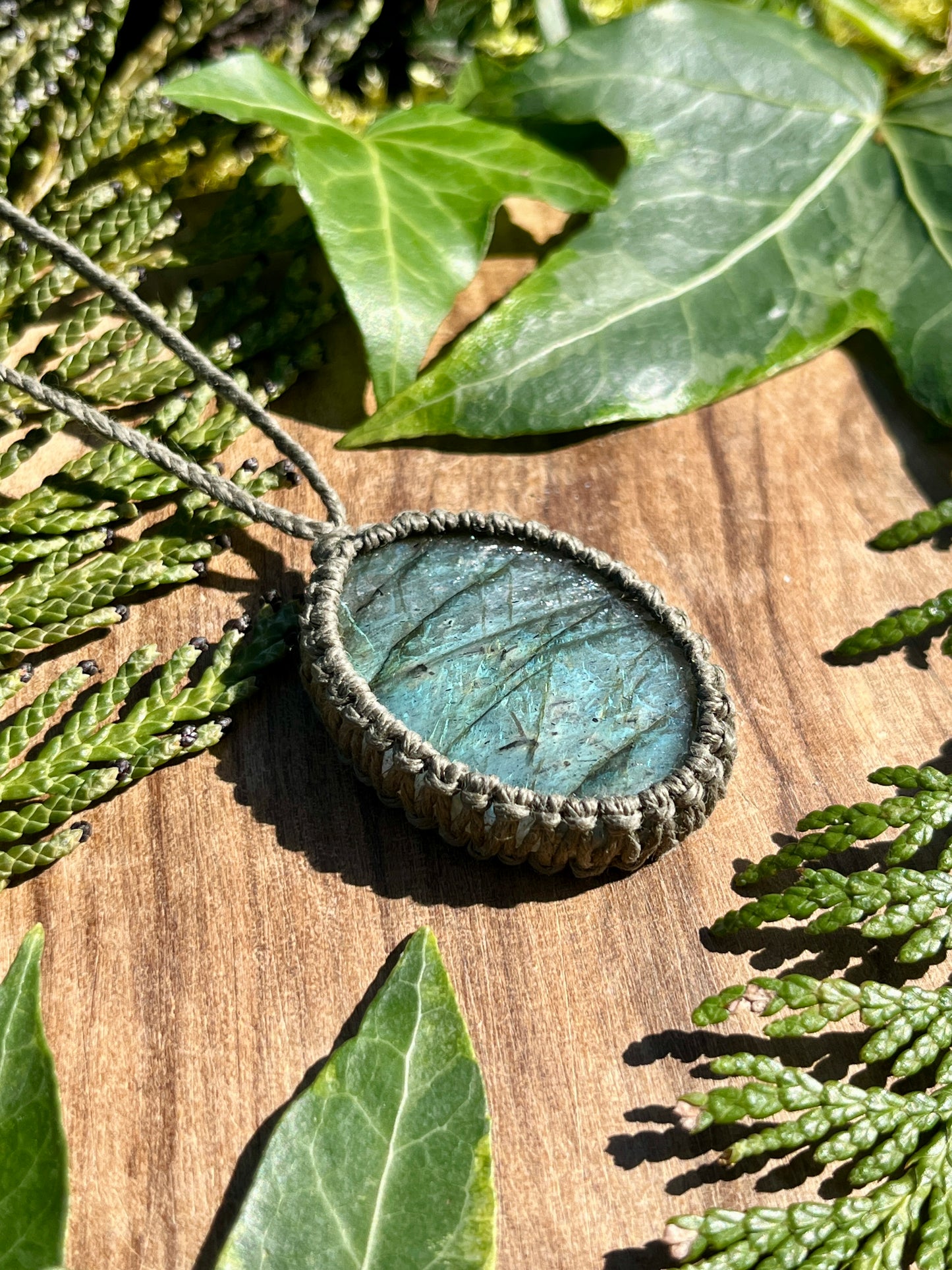 Perseverance & Courage Labradorite Necklace ⋆.˚