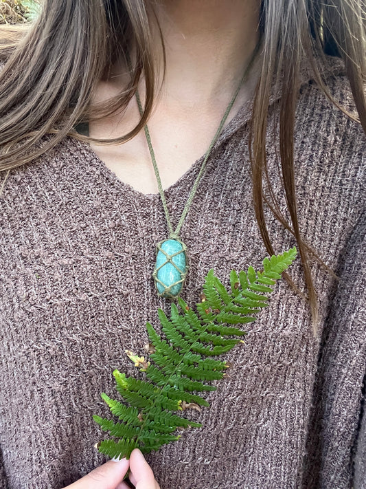 Confidence & Communication Amazonite Necklace ꩜
