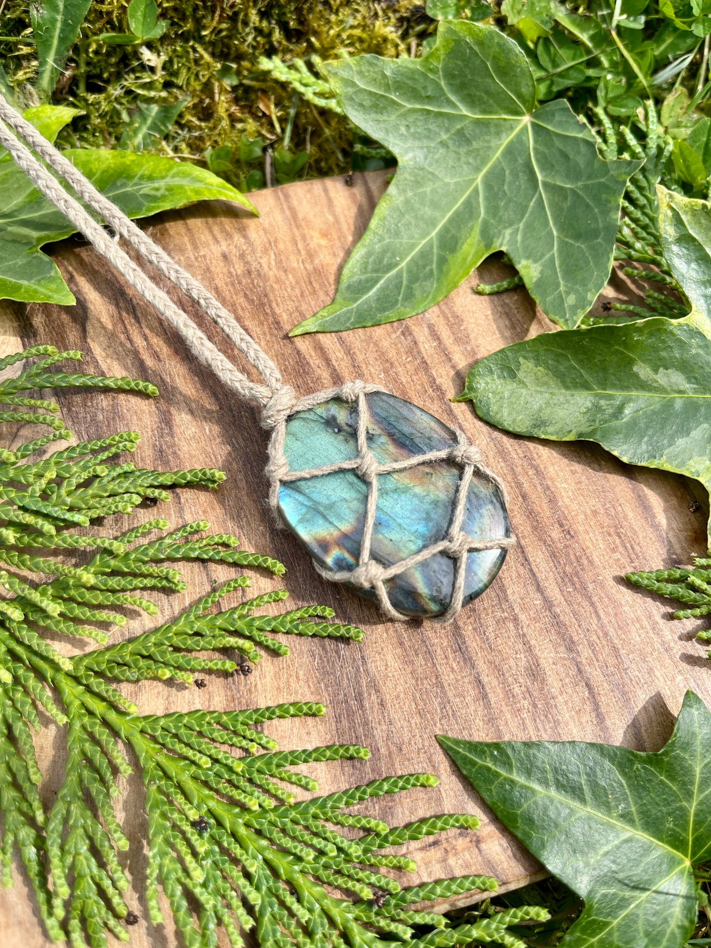 Perseverance & Courage Labradorite Necklace ⋆.˚
