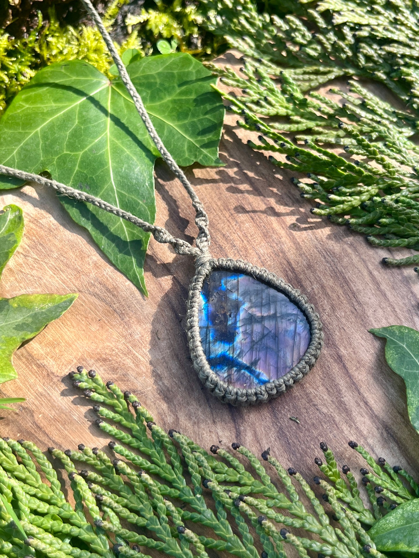 Perseverance & Courage Labradorite Necklace ⋆.˚
