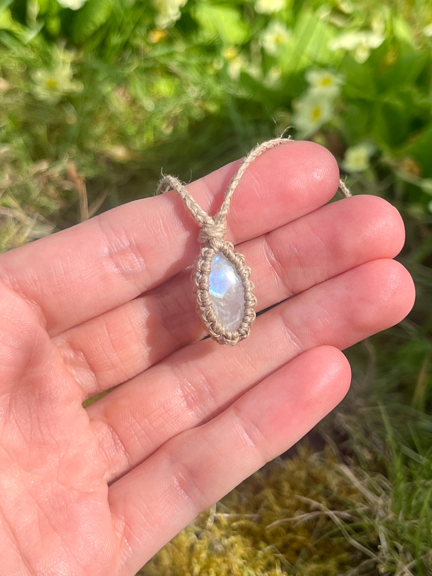 Intuition & Connection Moonstone Necklace ⋆.˚