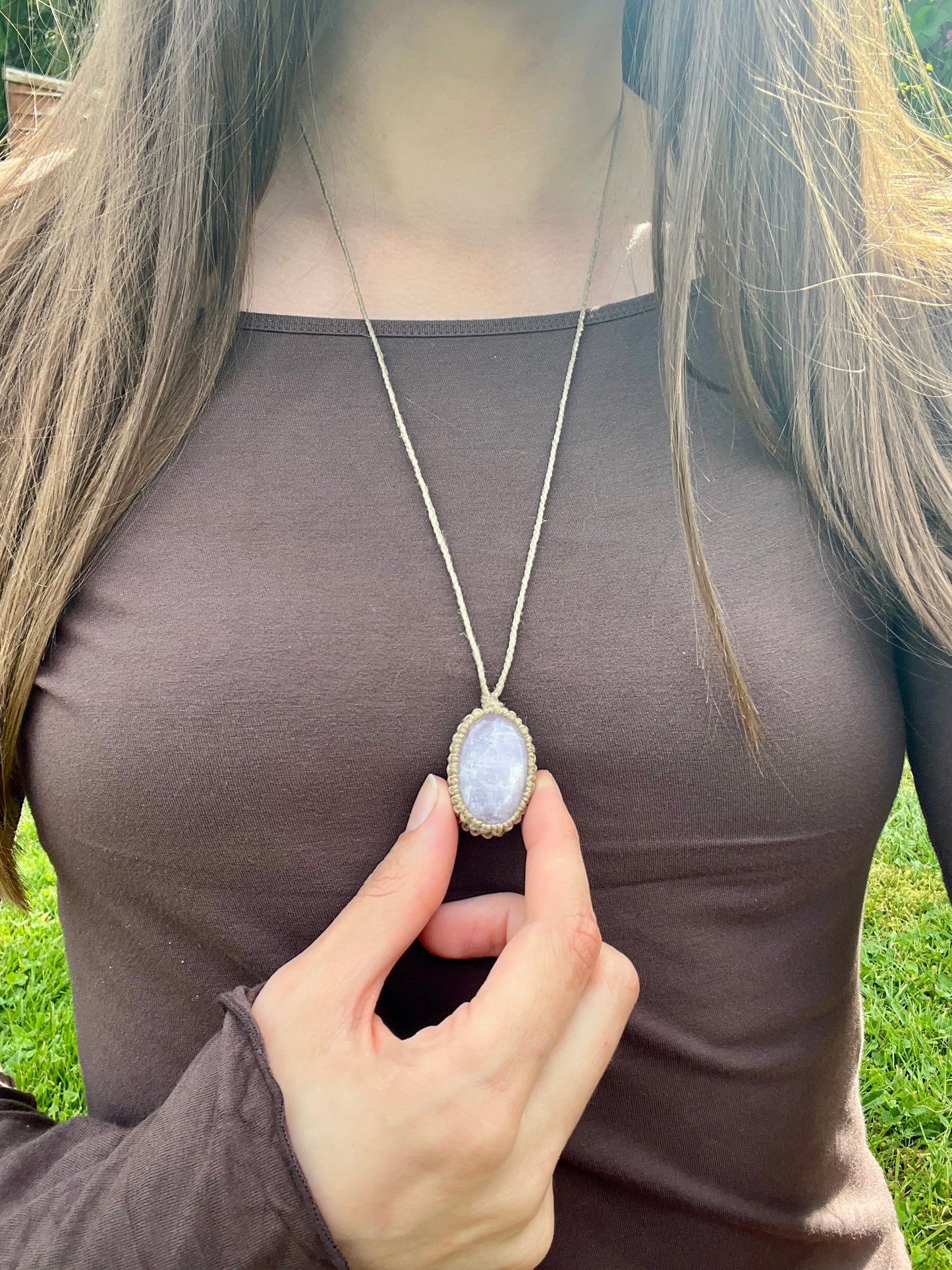 Self-love & Connection Kunzite Necklace ⋆.˚