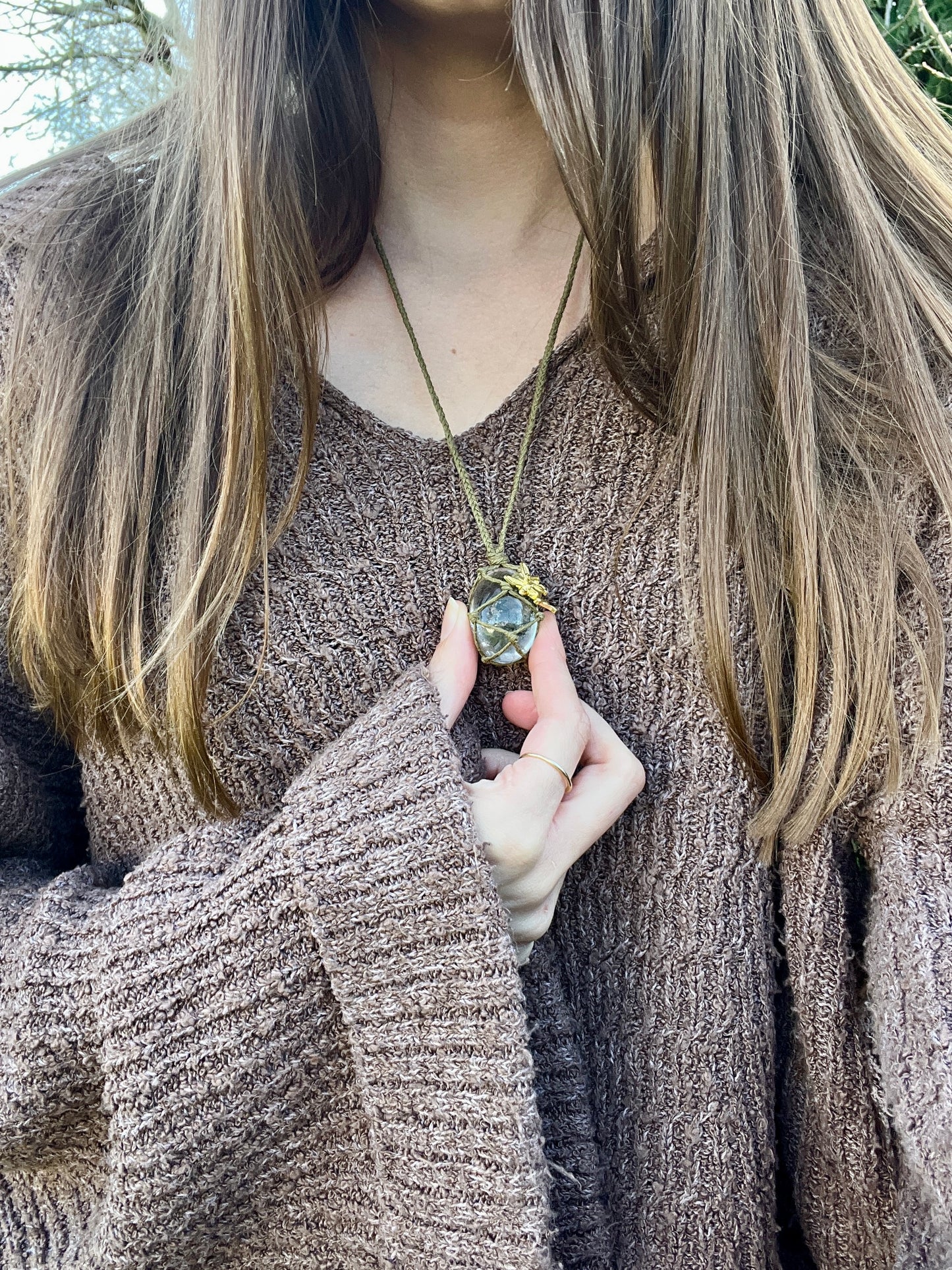 Growth & Inner Connection Garden Quartz Necklace ⊹ ࣪ ˖